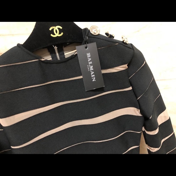 2020 New trendy mesh splicing buttons Design Dress - Picture 2 of 7